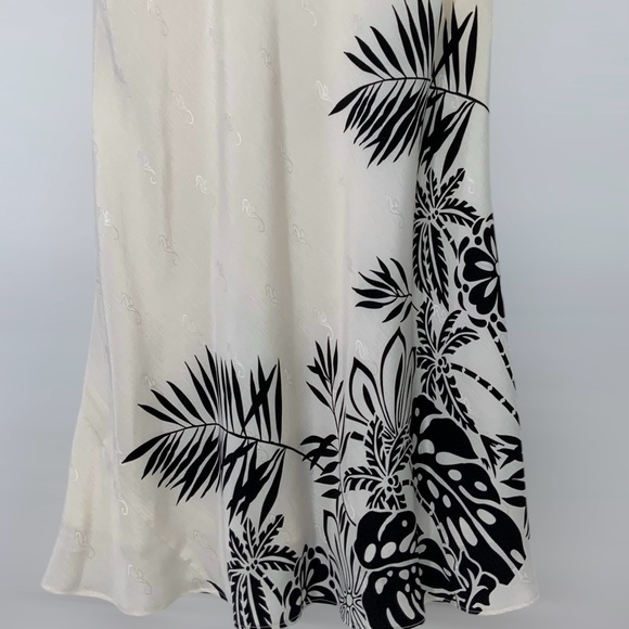 Tory Richard Honolulu Sleeveless Bias-cut Silk Midi Dress Size 8 in Pearl White - Picture 5 of 9